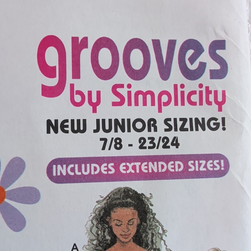 2001 Simplicity Grooves 9592 Uncut Juniors Pattern Size AA 7/8 - 23/24 Y2K VTG - Picture 4 of 7